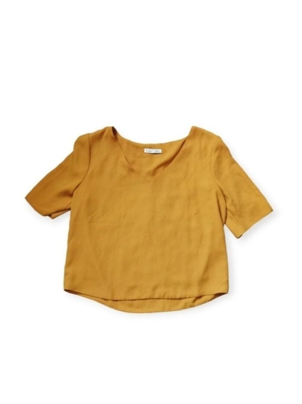 DEX CROP Top Mustard Top Shirt Small